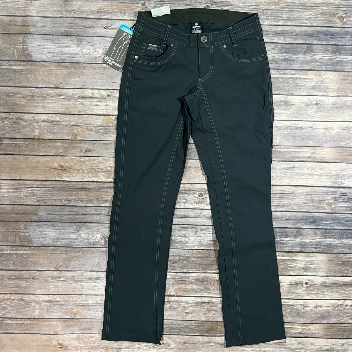 Pantalon Femme Kuhl Kanvas - Taille 6 - Couleur Sauge - 69% Coton, 29% Nylon, 3% Spandex - Neuf Sans étiquettes
