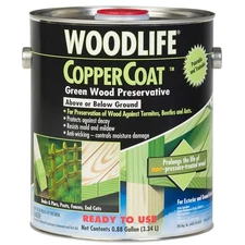 Woodlife Coppercoat 1 Gallon Green Wood Preservative Prevents Termites And Decay
