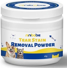 Tear Stain Remover Powder for Dogs and Cats, Eye Stain Cleaner, Natural Formula