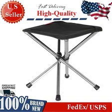 Foldable Stool Camping Backpacking Stool Carry Bag Portable Outdoor BBQ Chair US