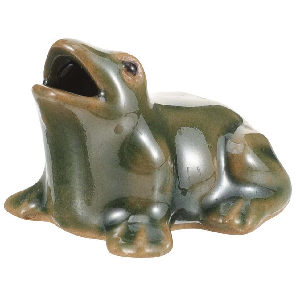 Water Feature Frog Waterfall Frogfigurine Fountain for Frogs Ornament