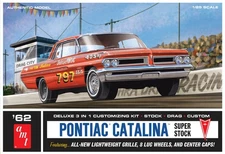 AMT 1/25 1962 Pontiac Catalina Super Stock Plastic Model Kit AMT1392