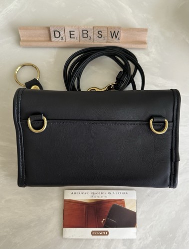 NOS COACH VINTAGE BLACK ENVELOPE SWING WALLET 4873 - Picture 9 of 23