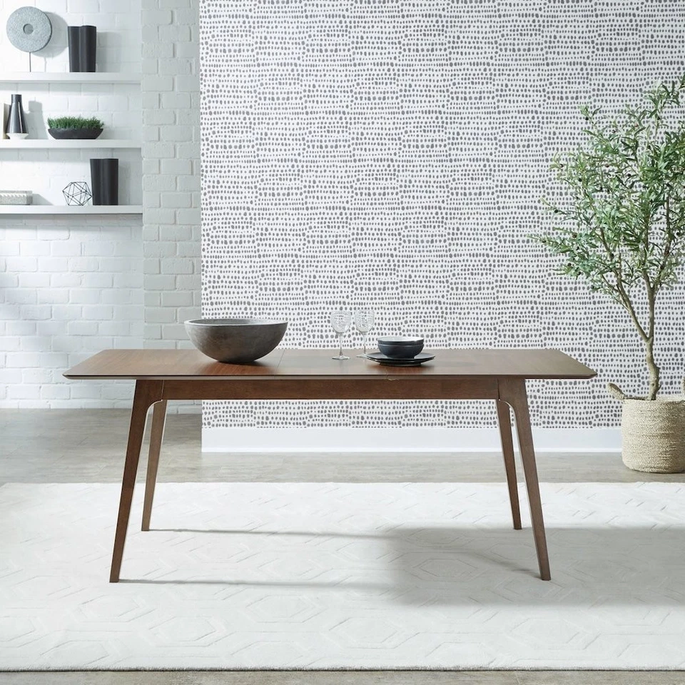 Space Savers Dining Rectangular Leg Table with 15" Butterfly Leaf - Satin... - Image 3 of 4