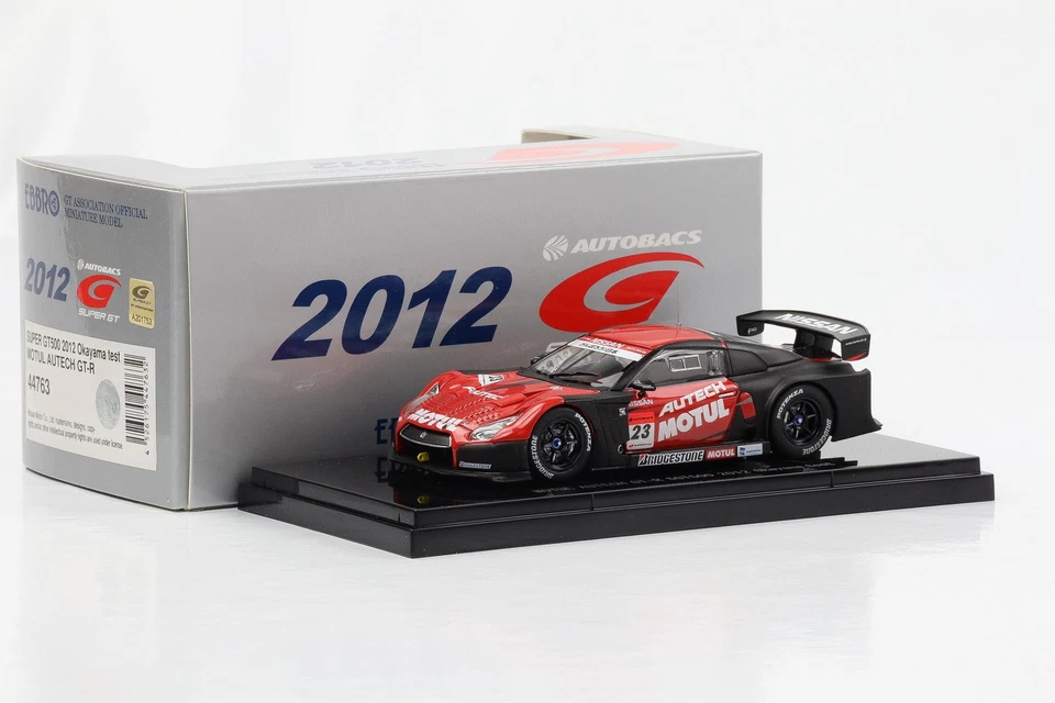 1:43 Ebbro Motul Autech Nissan GT-R SGT500 2012 Okayama Test Diecast - Immagine 3 di 4