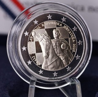 2€ Kroatien 2025 König Tomislav PP – 1100 Jahre Kroatien – 5000 Ex.