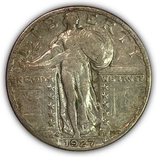 1927-D Standing Liberty Quarter Extremely Fine XF Coin #27131