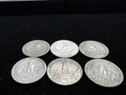 90% Silver Quarters Circulated Lot of 6 Various Dates As Shown