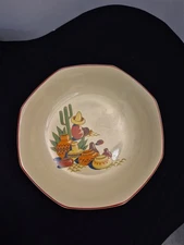 Vintage Homer Laughlin Mexicana Bowl " Mexicana" pattern 7 1/2"