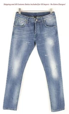 TAKESHY KUROSAWA Power MEN`S Jeans W34 Slim Washed Stretch