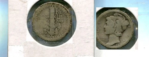 1921 D MERCURY HEAD DIME GOOD 7792T
