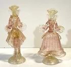Vintage Murano Italy Art Glass Dancers Figures