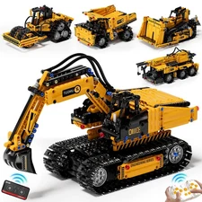 5 in 1 STEM Building Block Set for Kids Ages 8-14, Remote Control and App Con...
