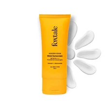 Foxtale SPF 50 Vitamin C Glow Sunscreen PA++++ Niacinamide Non-Greasy 50ml