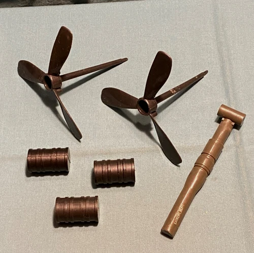 G.I. GI JOE gijoe KILLER WHALE PARTS LOT #6 fan blades depth charges FREE SHIP