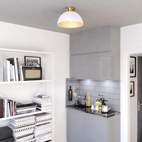 Vaxcel Lighting C0305 Devon 13"W Semi-Flush Ceiling Fixture - Black - Picture 10 of 12