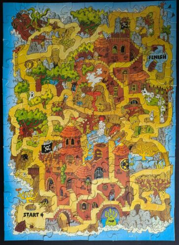 Vintage Springbok MONSTER MAZE 100 pc Children's Jigsaw Puzzle PZL1143 Complete