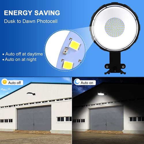 LED Barn Light 100W Dusk to Dawn Outdoor Lighting Photocell Security Area Lights - Picture 4 of 8
