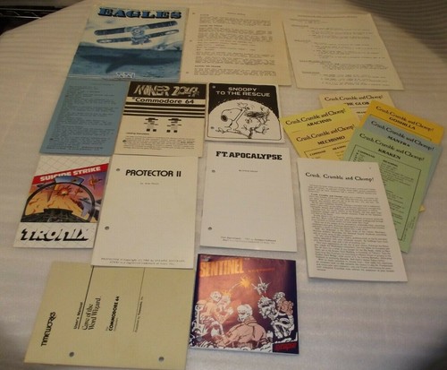 11 manuali gioco vintage EAGLES_SNOOPY_MINER 2049er_Crush Crumble Chomp & More - Foto 1 di 12