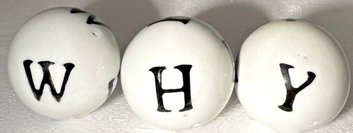 Alphabet Letter Initial Ceramic Porcelain Ball. Your choice! Handpainted - Picture 12 of 12