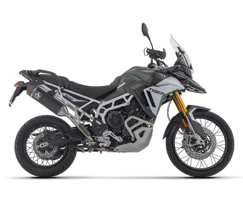 Terminale Scarico Arrow Racing Veloce Allum Nero TRIUMPH TIGER 900 GT / PRO 2024 - Immagine 3 di 4