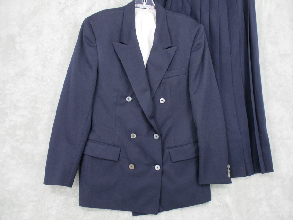 Maxi Blazer Modesto Vintage Hertling Para Nordstrom Falda Traje Para Mujer 8 Plisado Foto 2 de 4