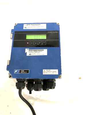 Liquid Flow meter: Fuji Time Delta-C Ultrasonic W/POWER  CORD good  condition.