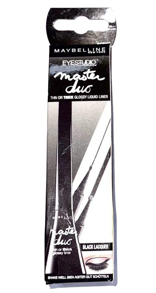 Maybelline master duo Thin or Thick Glossy Liquid Liner Black Lacquer - Bild 1 von 3