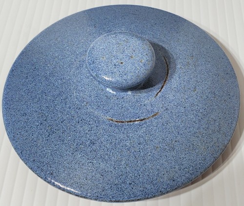 Studio Pottery Canister Artist Signed 12/91 Beautiful Farmhouse Rustic Design - Picture 3 of 11