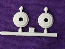 2 - BRAKE DRUMS for Moebius Galaxie 1947 1948 Chevrolet 1:25 Model Kit 46 47 48