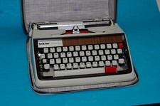 Schreibmaschine Reiseschreibmaschine Brother Deluxe 1350 im Koffer -vintage-