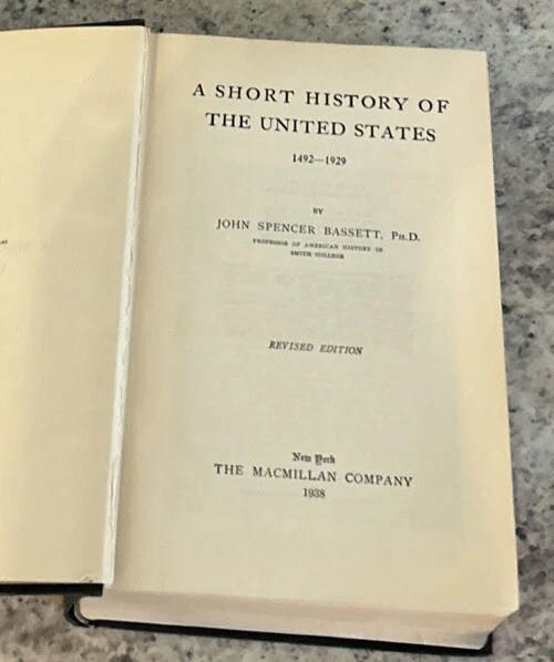 A Short History Of The United States 1492-1920, Bassett 1924 MacMillan Color Map - Image 4 of 4