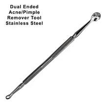 STAINLESS STEEL PIMPLE ACNE BLEMISH REMOVER EXTRACTOR WHITEHEAD BLACKHEAD TOOL