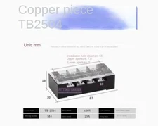 100pc Terminal block TB2504