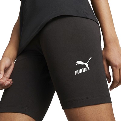 Puma Classics 7 Inch Bike Shorts Womens Black Casual Athletic 