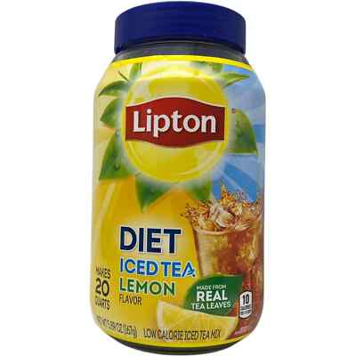 Lipton Diet Lemon Iced Tea Mix - 5.89oz NEW SEALED Makes 20 Quarts