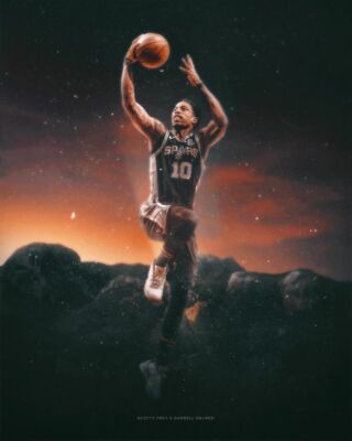 527038 DEMAR DEROZAN Hoops Baller Basketball 3 24x18 WALL PRINT POSTER