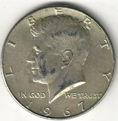 USA - 1967P - Kennedy ½ $ - Silver - No Mint Mark - #10688 | eBay