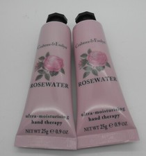CRABTREE  EVELYN Rosewater Ultra-Moisturising Hand Therapy 0.9 oz ea Lot of 2