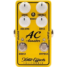 Xotic Effects AC Booster V2 Effects Pedal Yellow 197881378950 RF