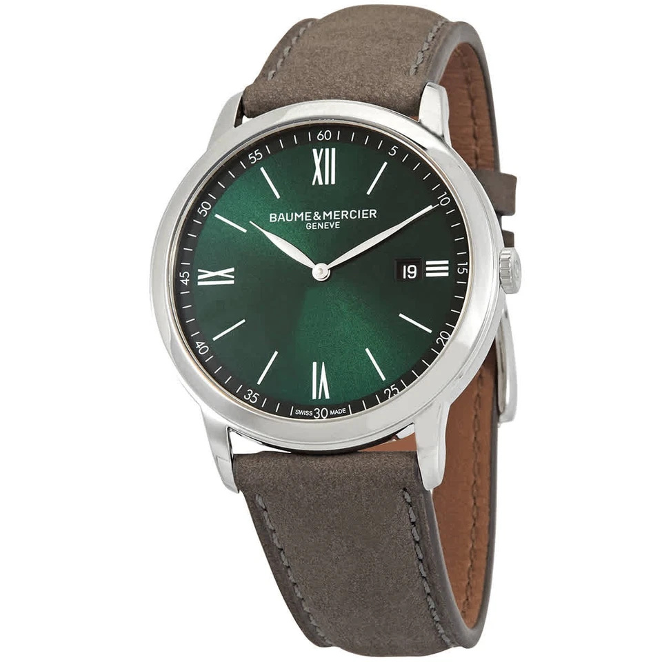Baume et Mercier Classima Quartz Green Dial Men's Watch M0A10607