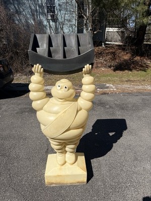 Michelin Man Bibendum Tire Store Display Brochure Advertisement VTG 60s 5ft Tall