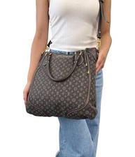 LOUIS VUITTON Vintage Monogram Mini Lin Buzasu Anjoul Shoulder Bag Brown