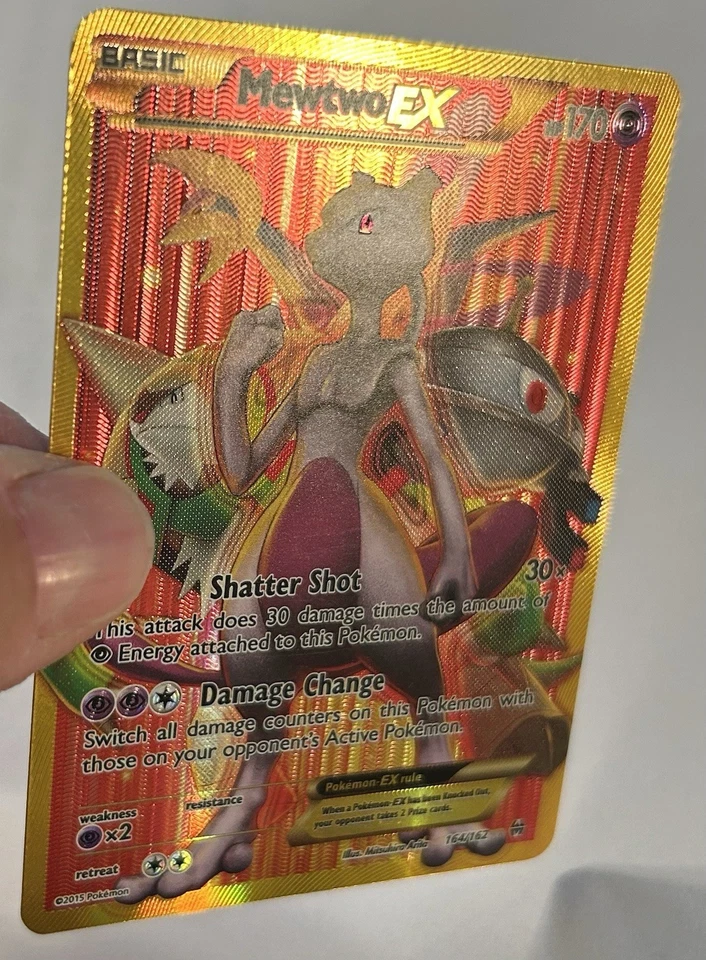 Pokemon Card - Mewtwo EX Full Art Breakthrough 164/162 Holo Rare LP - Image 2 of 4