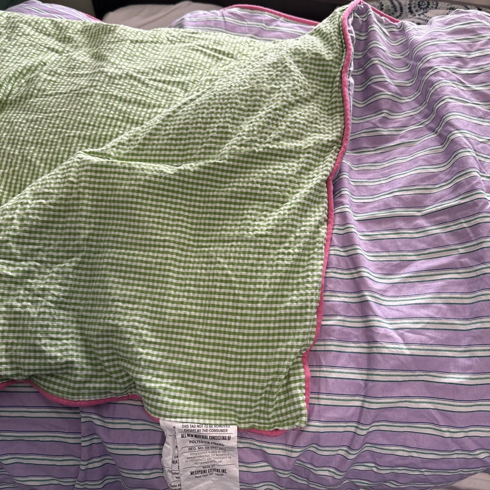 Lauren Ralph Lauren Reversible Comforter Full/Queen Green Gingham Watermill - Image 2 of 4