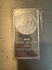 BUFFALO nickel 10oz Pure Silver bar Bullion 10 Troy Ounces