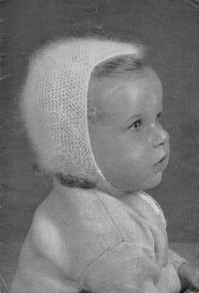 Child Helmet Hat Bonnet Size Up to 18 Months Patons 314 Knitting Pattern PRINT - Image 2 of 4