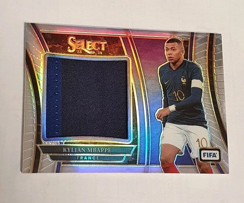 2023 Select FIFA Jumbo Swatch 2 Color Silver Prizm #JS-KM Kylian Mbappe France