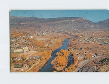 Postcard Aerial View Animas Valley Durango Colorado USA
