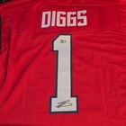 Stefon Diggs Beckett Witness Signed Houston Texans #1 Football Jersey